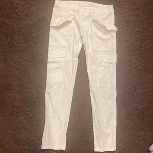 Armani Exchange white pants